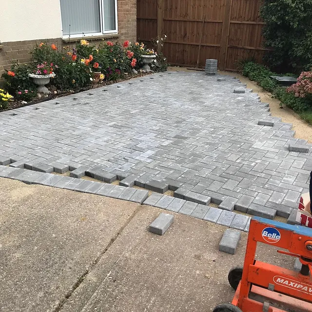 paving in progress